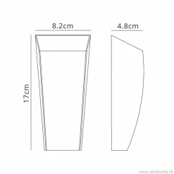 LED buitenlamp up+down wit aluminium IP54><noscript><img width=