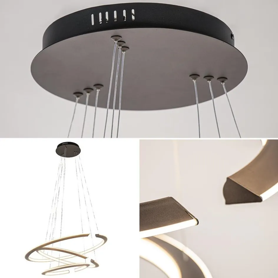 LED hanglamp ringen mat zwart>Straluma