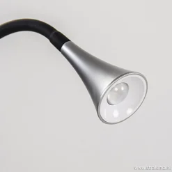 LED klemlamp/klemspot zwart met zilver>Straluma Online