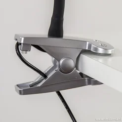 LED klemlamp/klemspot zwart met zilver><noscript><img width=