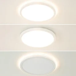 LED plafondlamp met 3 licht opties wit IP44><noscript><img width=