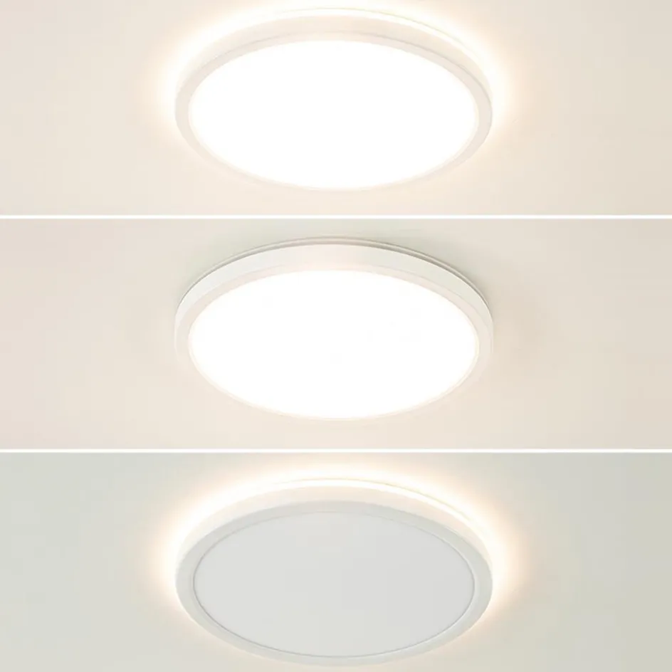 LED plafondlamp met 3 licht opties wit IP44>Straluma