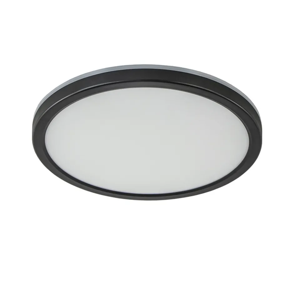 LED plafondlamp met 3 licht opties zwart rond>Straluma New