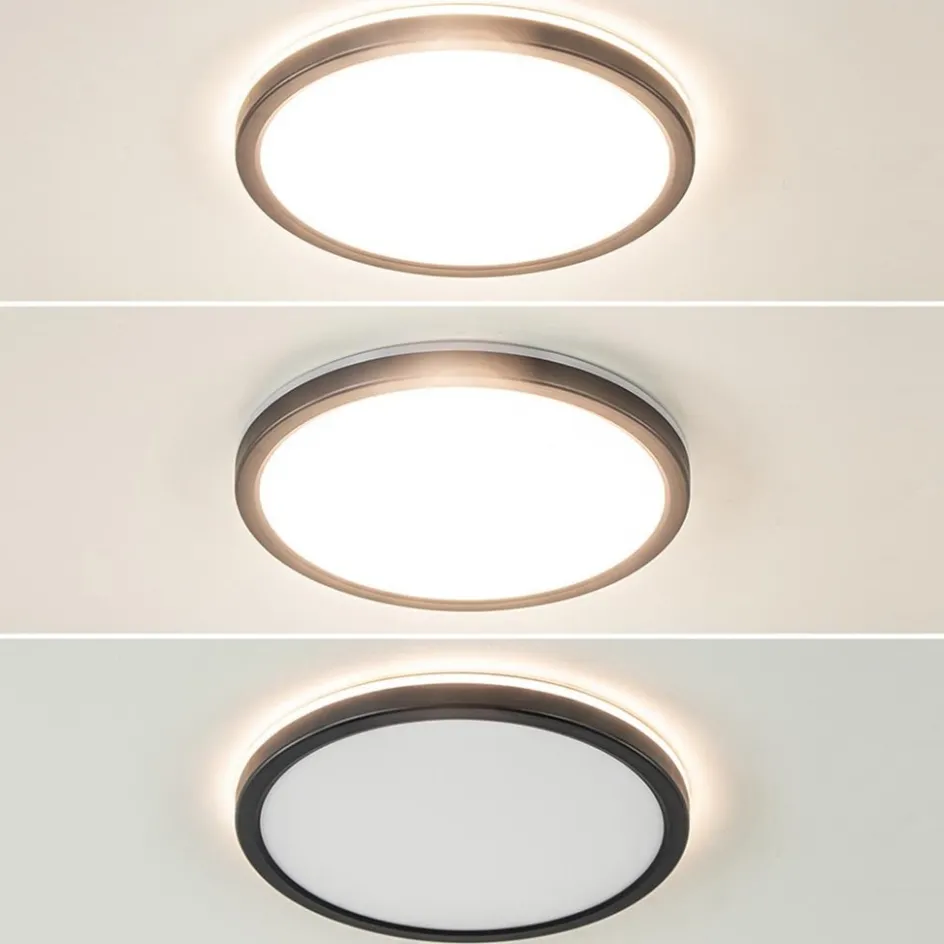 LED plafondlamp met 3 licht opties zwart rond>Straluma New
