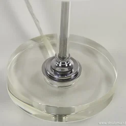 LED tafellamp chroom/opaal glas dimbaar><noscript><img width=