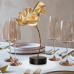 LED tafellamp Lafleur op battrij velvet><noscript><img width=