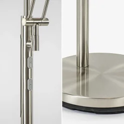 LED uplighter met verstelbare leesarm nikkel><noscript><img width=