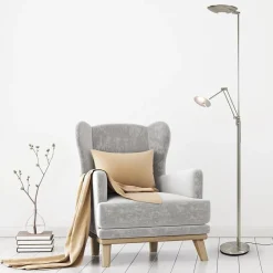 LED uplighter met verstelbare leesarm nikkel><noscript><img width=