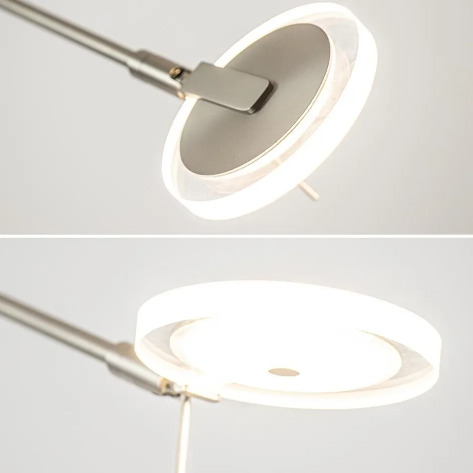 LED vloerlamp staal met uplighter en helder glas>Straluma New