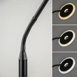 LED vloer/leeslamp mat zwart metaal verstelbaar></noscript>Straluma Hot