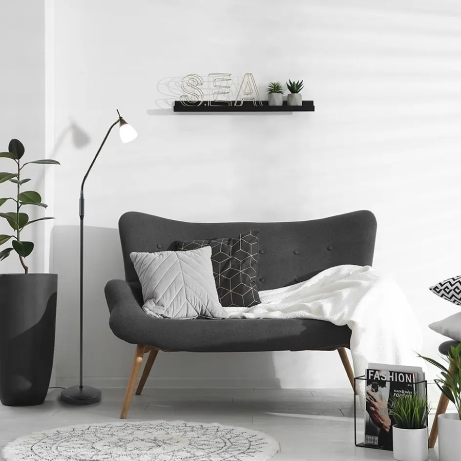 LED vloer/leeslamp Touchy verstelbaar zwart>Straluma Outlet