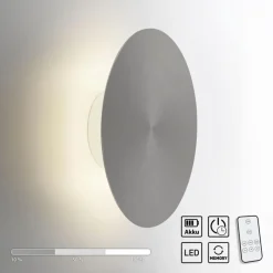 LED wandlamp op accu grijs dmbaar>Straluma Clearance