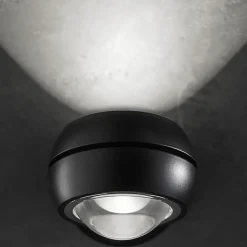 LED wandlamp up+down Nautilus Mini zwart verstelbaar><noscript><img width=