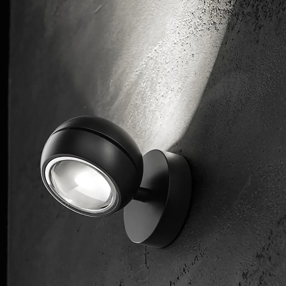 LED wandlamp up+down Nautilus Mini zwart verstelbaar>Straluma Discount