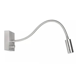 LED wandlamp/bedlamp flexibel staal>Straluma