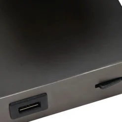 LED wandspot zwart staal met USB aansluiting></noscript>Straluma Discount