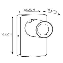 LED wandspot zwart staal met USB aansluiting></noscript>Straluma Discount