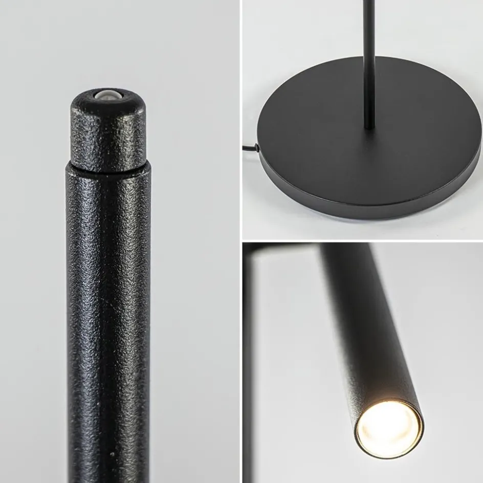 Leeslamp Flute 1l zwart dim-to-warm>Straluma Online