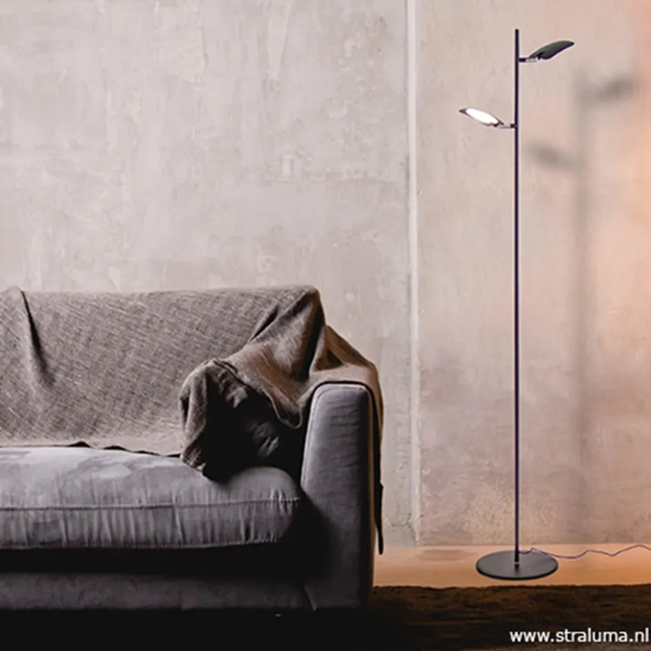 Leeslamp Raggio 2L zwart 3-step dim>Straluma Discount