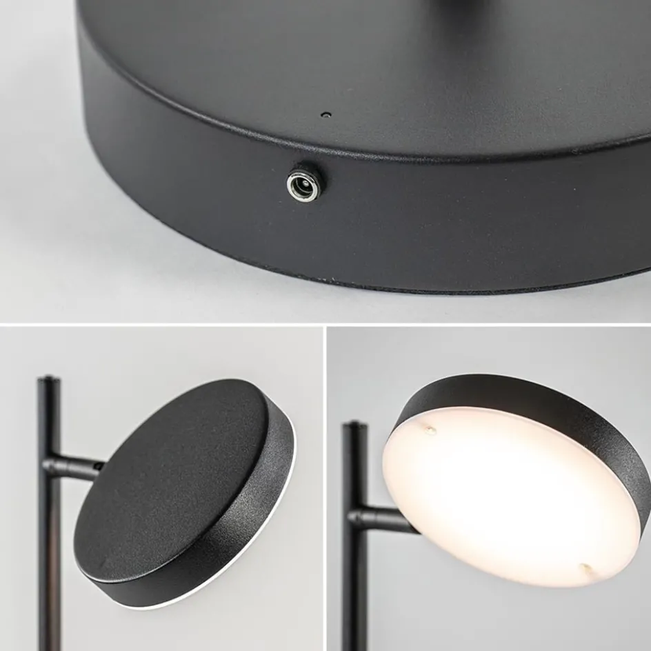 Leeslamp Round Move Portable zwart oplaadbaar>Straluma