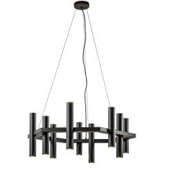 12-Lichts design hanglamp 6-hoekig mat zwart>Straluma Clearance