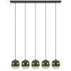 5-Lichts eettafelhanglamp gold gradient glas>Straluma Online