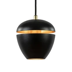 4-Lichts eettafelhanglamp mat zwart met goud><noscript><img width=