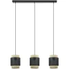 3-Lichts eettafelhanglamp webbing met zwart>Straluma Sale