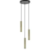 3-Lichts hanglamp cilinders mat zwart met goud rond>Straluma Hot