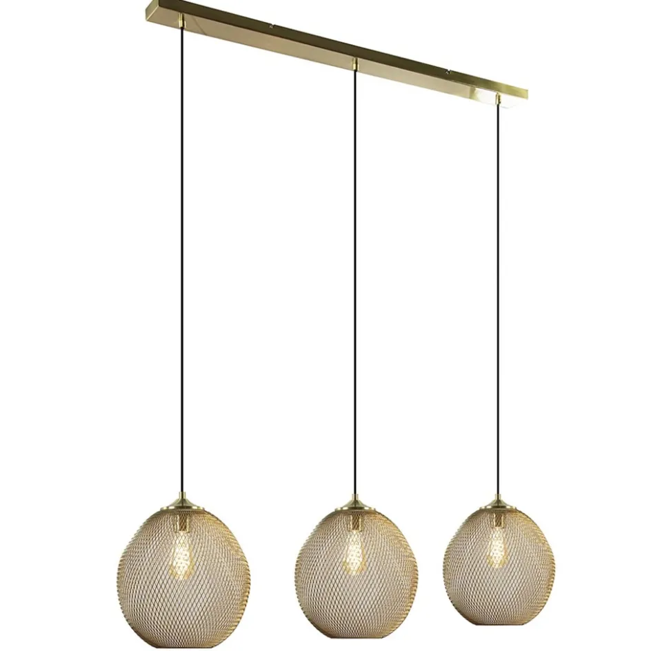 3-Lichts hanglamp Moroc goud Light and Living>Straluma