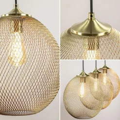 3-Lichts hanglamp Moroc goud Light and Living><noscript><img width=