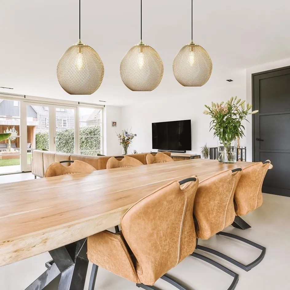 3-Lichts hanglamp Moroc goud Light and Living>Straluma