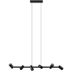 6-Lichts hanglamp spots verstelbaar zwart>Straluma Sale