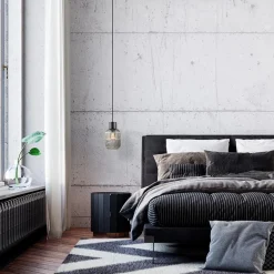 1-Lichts hanglamp zwart met smoke glazen cilinder></noscript>Straluma Outlet