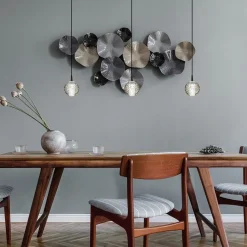 3-Lichts hanglamp zwart met helder glazen bollen></noscript>Straluma Discount