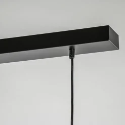 5-Lichts hanglamp zwart-goud met opaal glas></noscript>Straluma Outlet