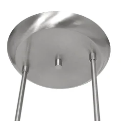 4-Lichts LED hanglamp staal met witte schotels dimbaar><noscript><img width=