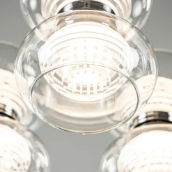 3-Lichts LED plafondlamp chroom met helder glas></noscript>Straluma Sale