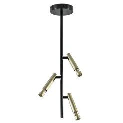 3-Lichts plafondlamp G9 zwart met goud>Straluma Sale