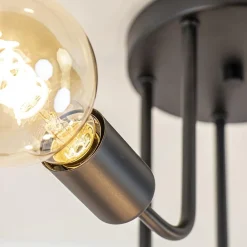 5-Lichts plafondlamp pendel mat zwart excl lichtbronnen><noscript><img width=