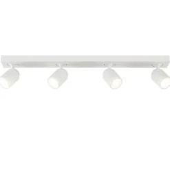4-Lichts plafondspot balk wit metaal>Straluma Discount