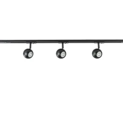 3-Lichts railsysteem 1-fase met verstelbare ronde spots>Straluma