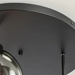 3-Lichts ronde plafondlamp met smoke glazen bollen></noscript>Straluma Sale