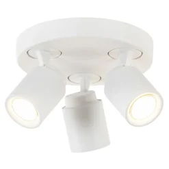 3-Lichts ronde plafondspot wit verstelbaar>Straluma Outlet