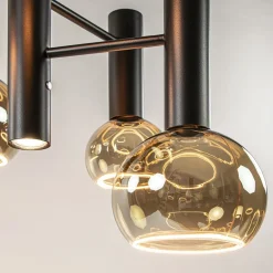 5-Lichts vide hanglamp textured black excl lichtbronnen><noscript><img width=