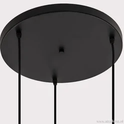 3-Lichts videlamp smoke glas met zwart></noscript>Straluma Discount