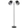 2-Lichts vloerlamp zwart/goud met flexibele armen>Straluma New