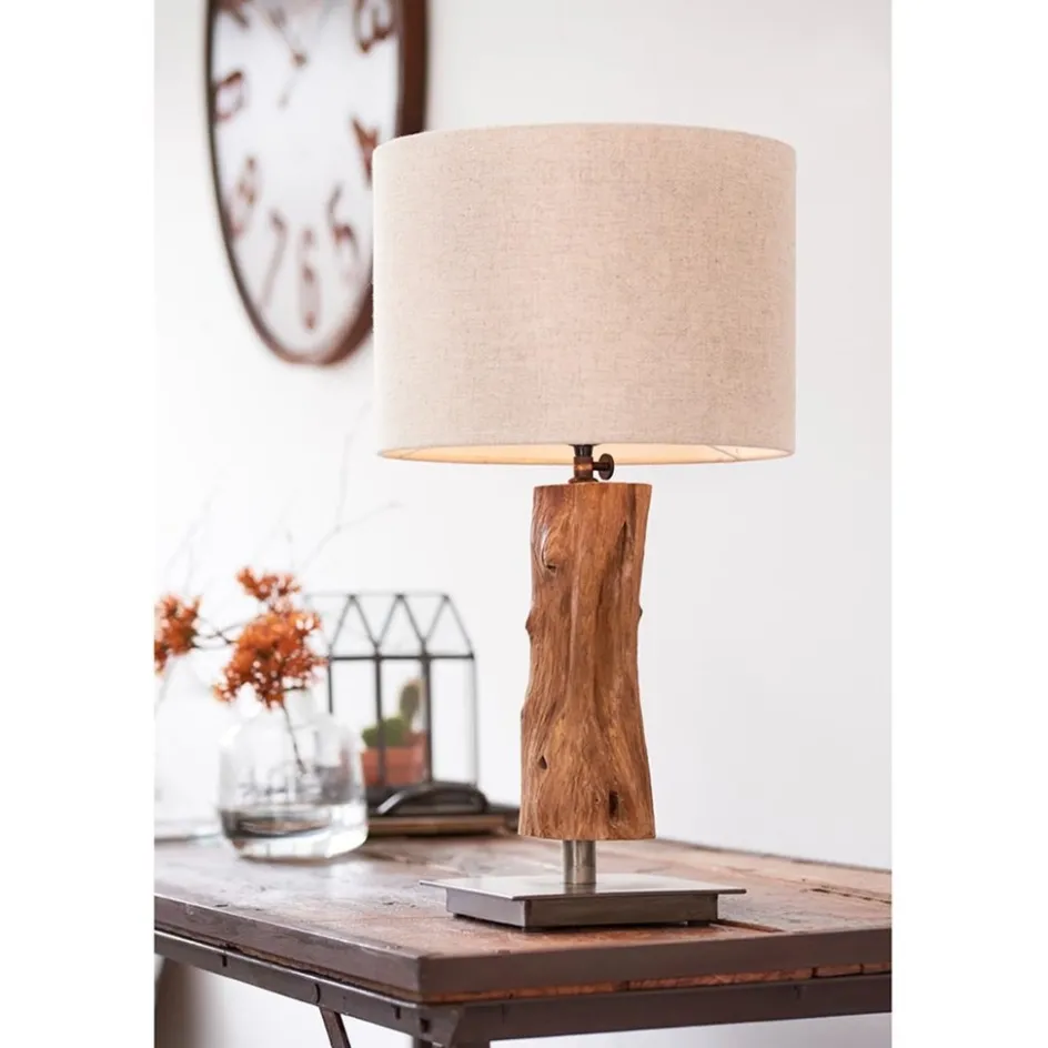 Light & Living lampvoet Siji metaal met hout>Straluma Clearance
