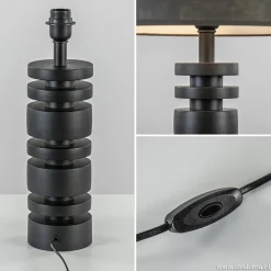 Light & Living lampvoet Desley mat zwart><noscript><img width=