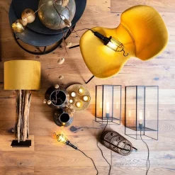 Light & Living tafellamp Solas zwart met glas><noscript><img width=